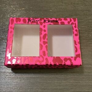 Betsey Johnson pink leopard accent box